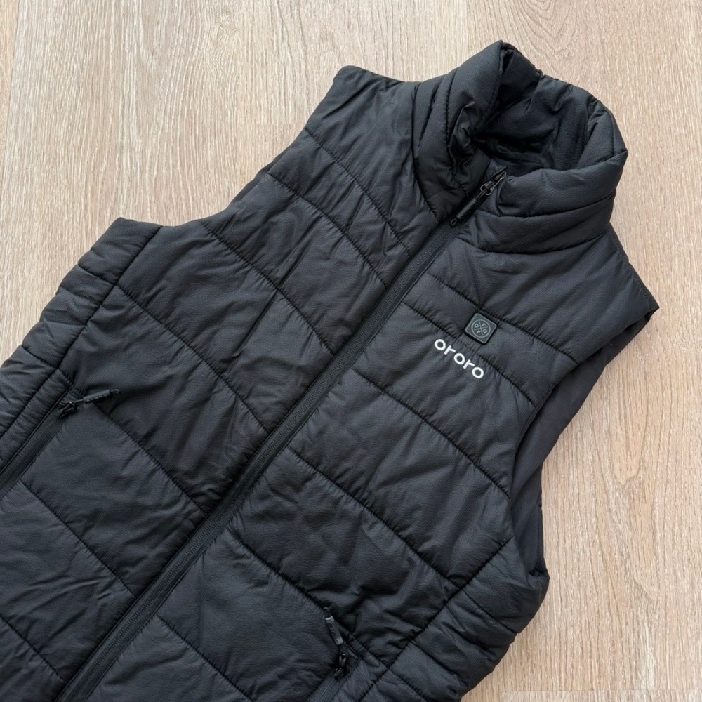 Ororo Heated Puffer Vest Men Small Black Quilted Full Zip Sleeveless Jacket
